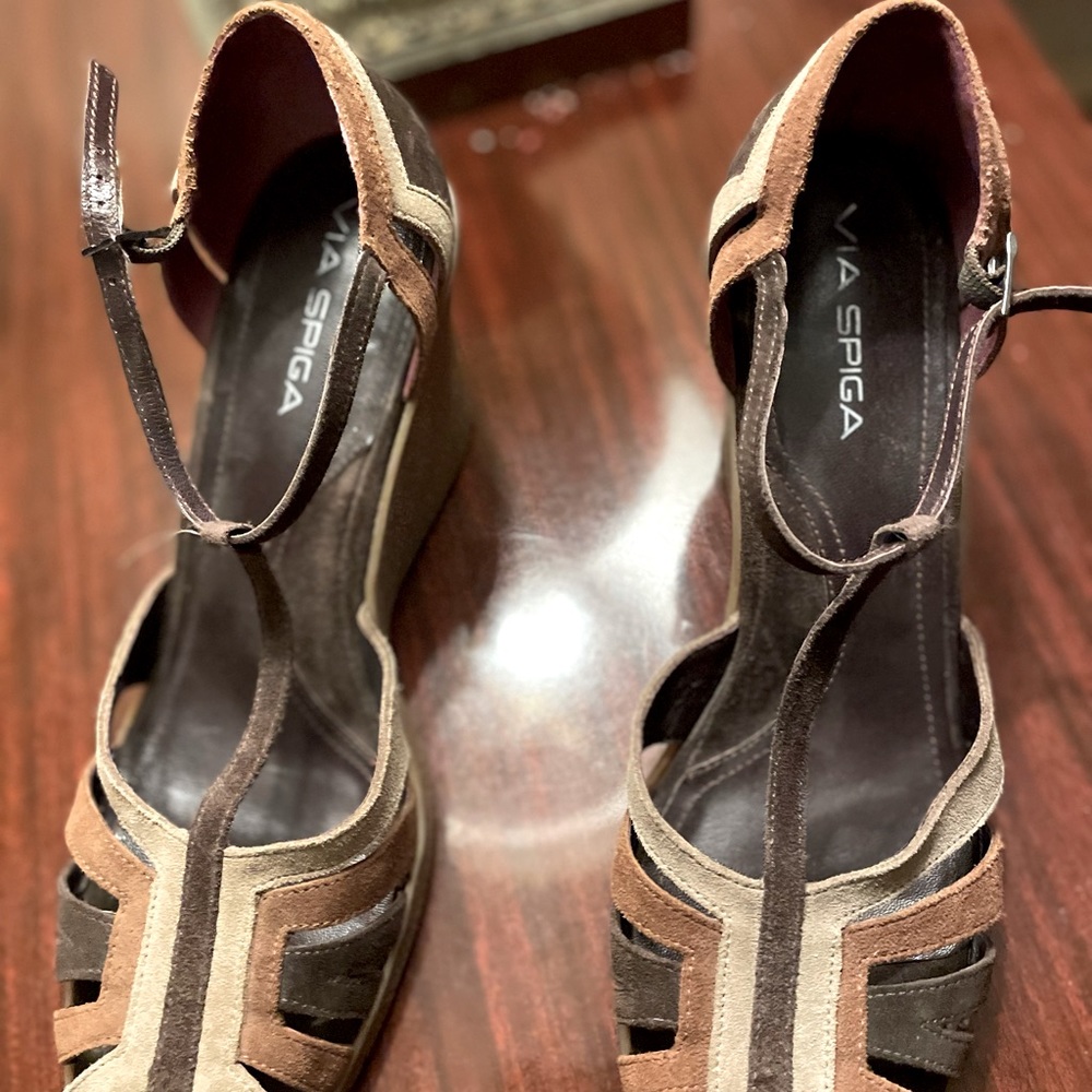 Via Spiga suede sandals multicolored